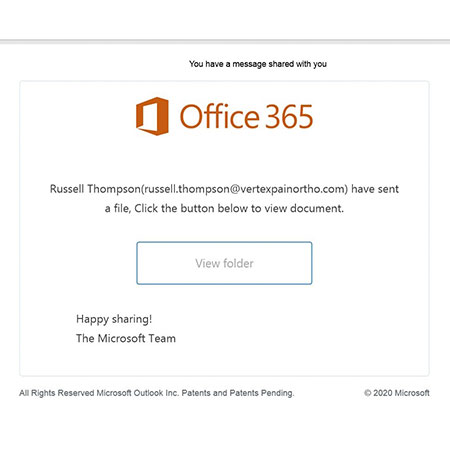 Microsoft marca imitada phishing